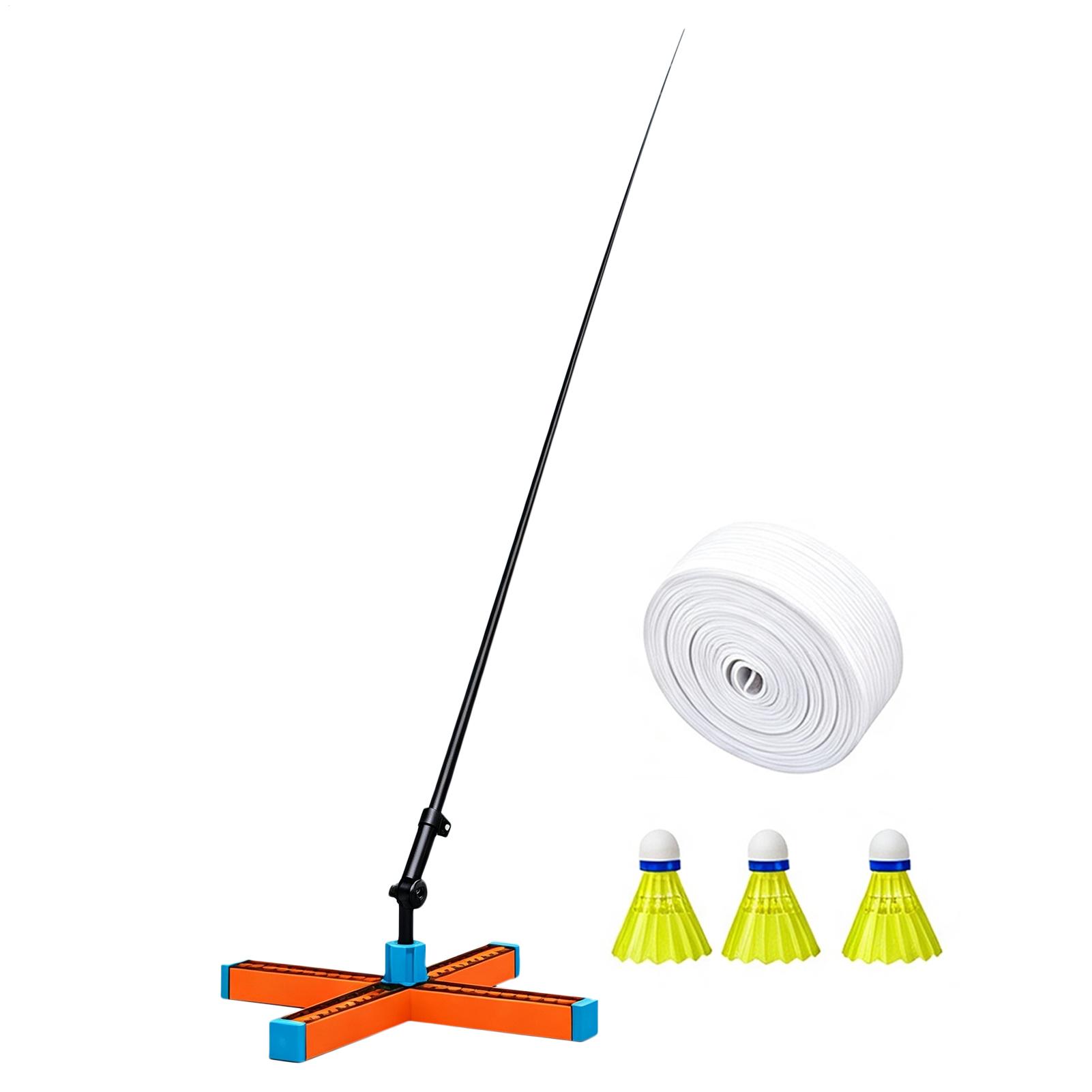 Badminton Rebound Trainer - Entrenador de bádminton individual portátil, plegable,