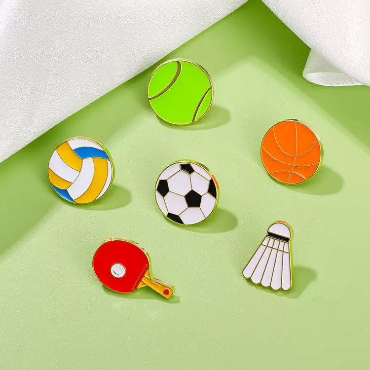 Badminton Icon - Pins Esmaltados de Balones Deportivos, Broches