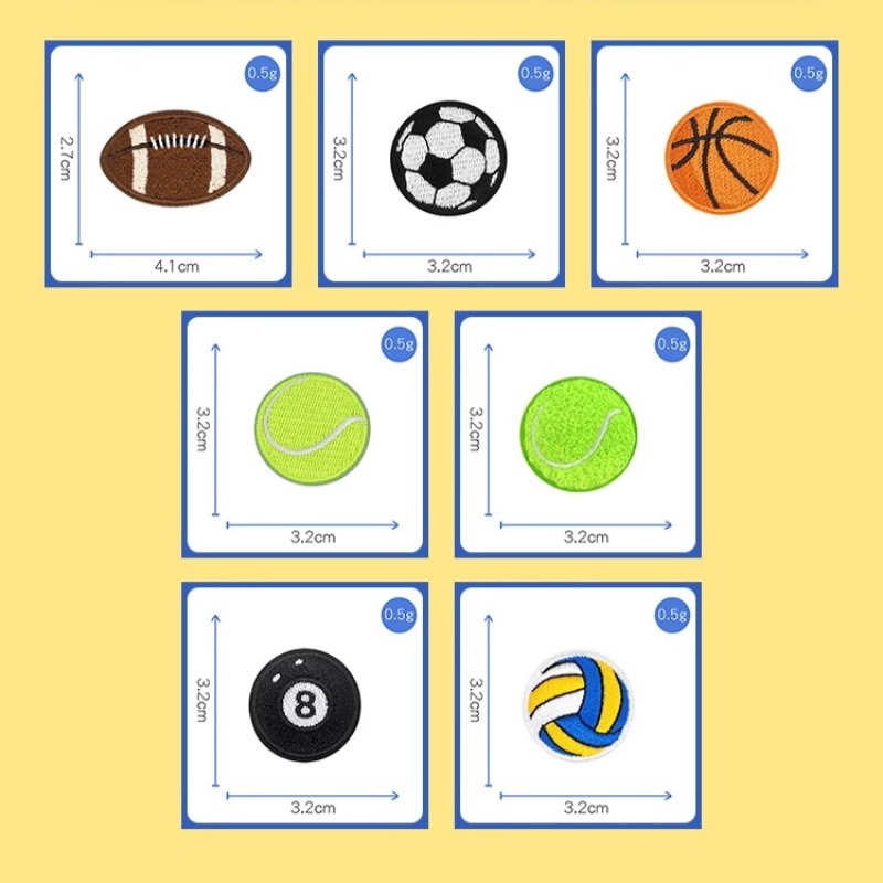 Parches bordados de fútbol, te - Badminton Icon reseña y precio