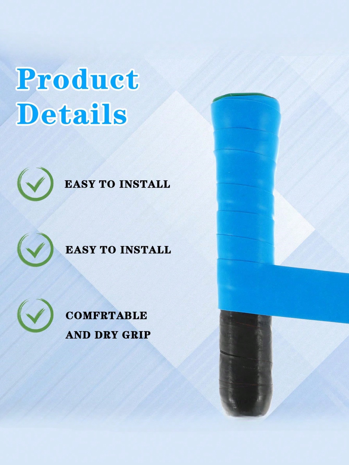 Cinta de agarre elástica antid - Badminton Grip Tape reseña y precio