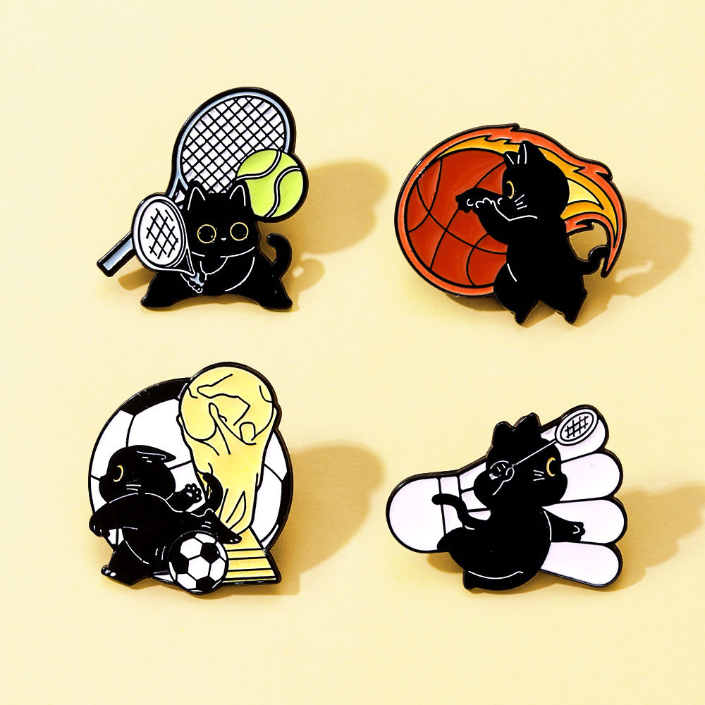 Lindo deporte gato negro esmal - Badminton Icon reseña y precio