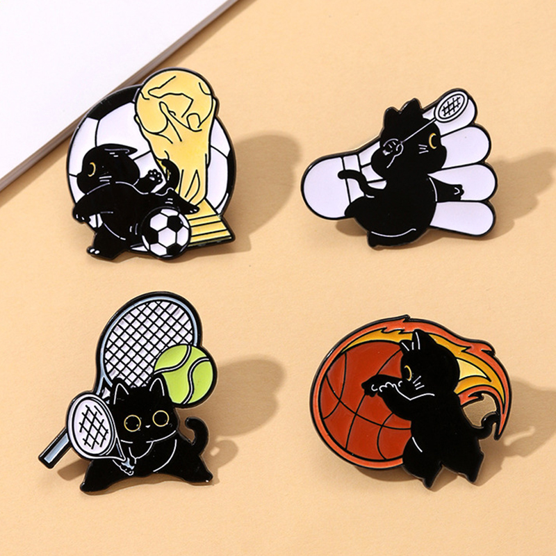 Lindo deporte gato negro esmal - Badminton Icon reseña y precio